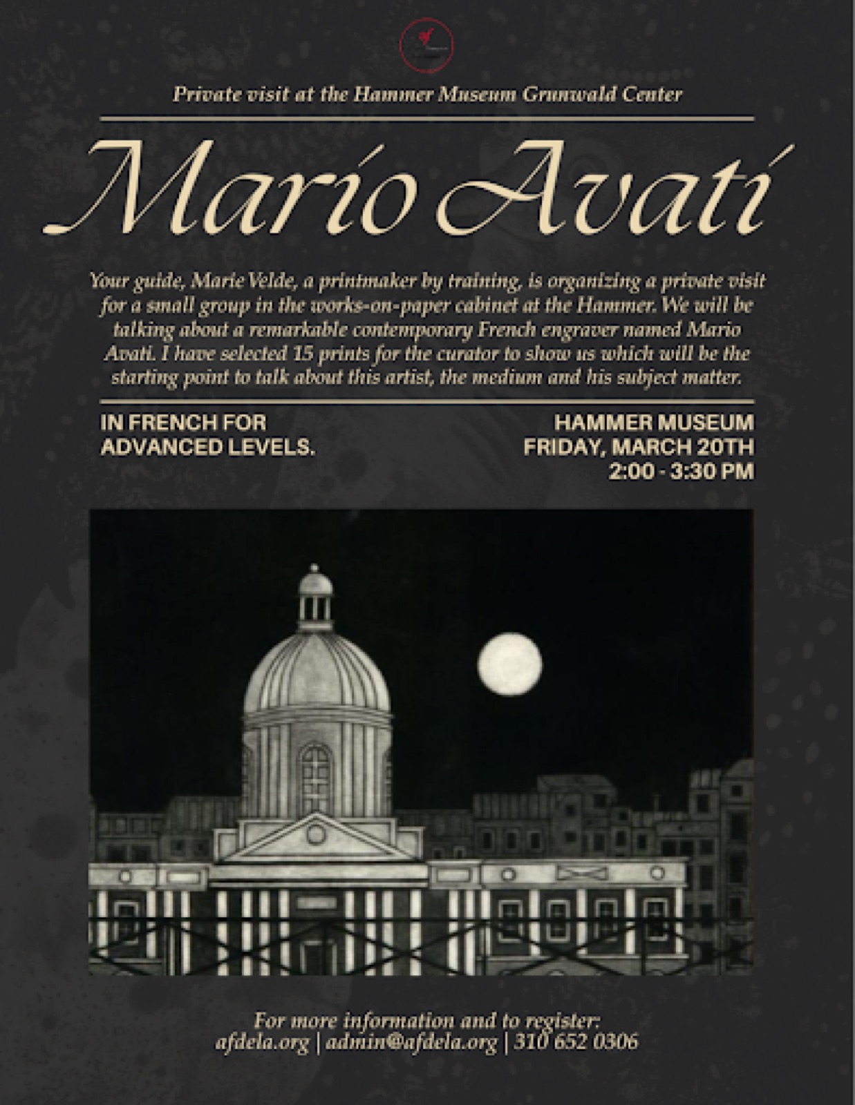 Private visit at the Hammer Museum: Mario Avati Prints